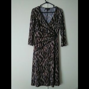 Dark Neutral Multicolored Dress